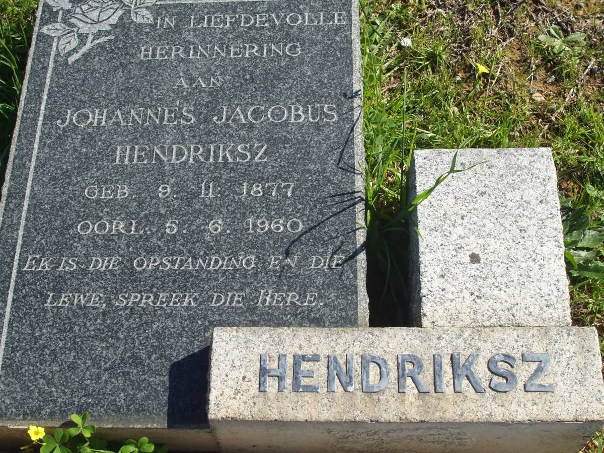 HENDRIKSZ Johannes Jacobus 1877-1960