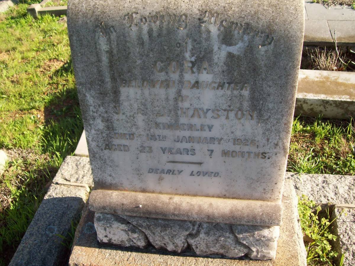 HAYSTONE Cora -1926