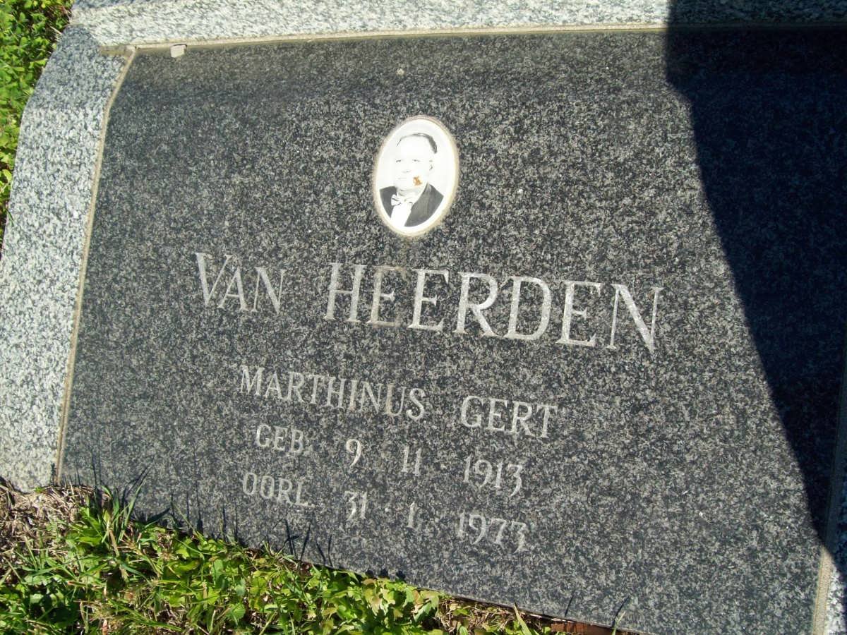 HEERDEN Marthinus Gert, van 1913-1973