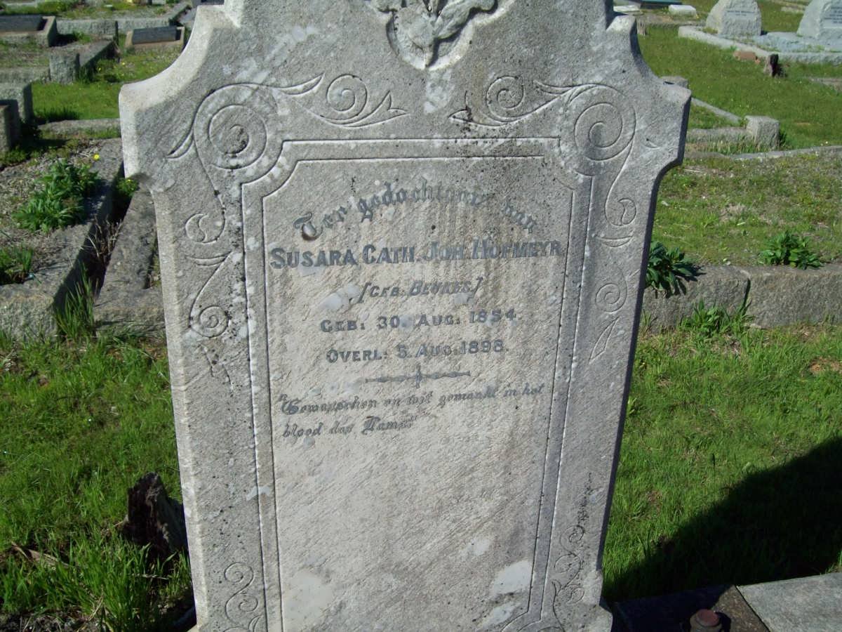 HOFMEYR Susanna Cath. Joh. nee BEUKES 1854-1898