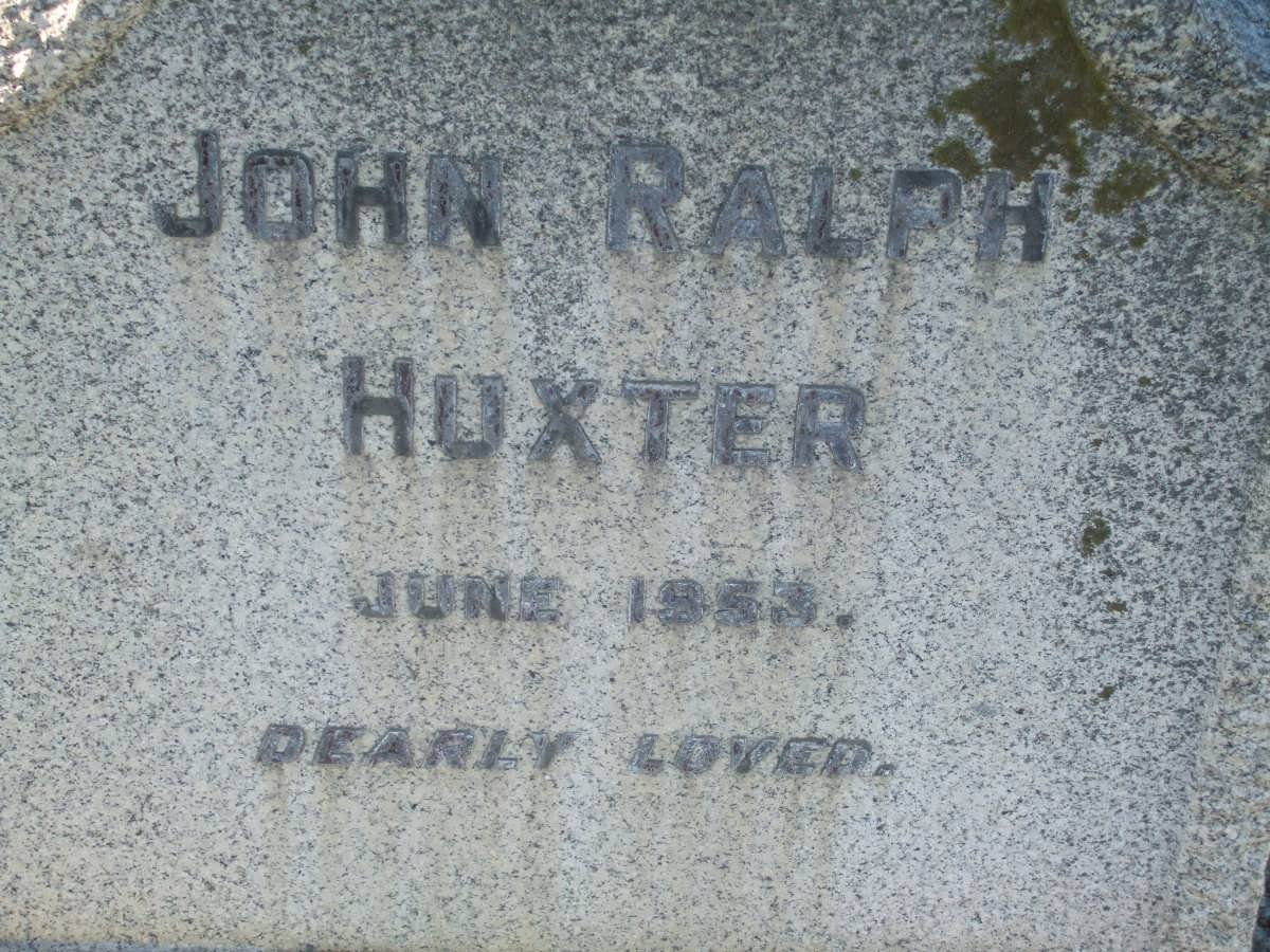 HUXTER John Ralph -1953
