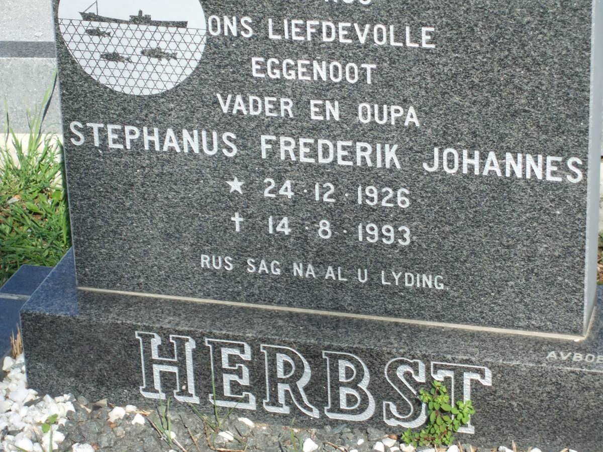 HERBST Stephanus Frederik Johannes 1926-1993