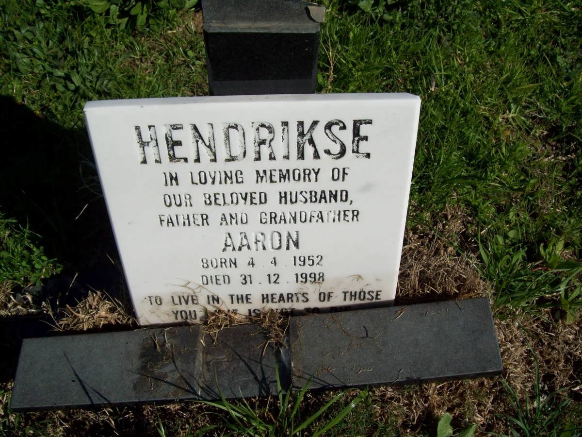 HENDRIKSE Aaron 1952-1998