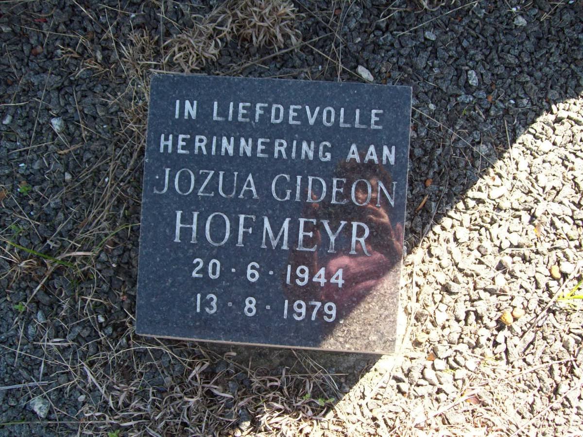 HOFMEYR Jozua Gideon 1944-1979