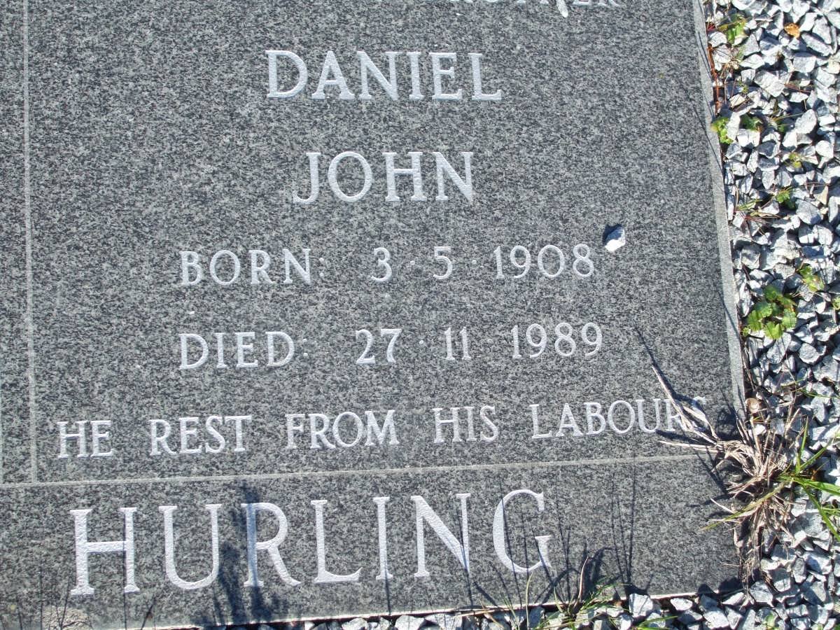 HURLING Daniel John 1908-1989