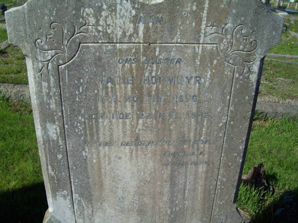 HOFMEYR Katie 1876-1932