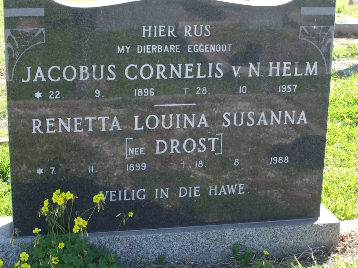 HELM Jacobus Cornelis v.N. 1896-1957 &amp; Renetta Louina Susanna DROST 1899-1988