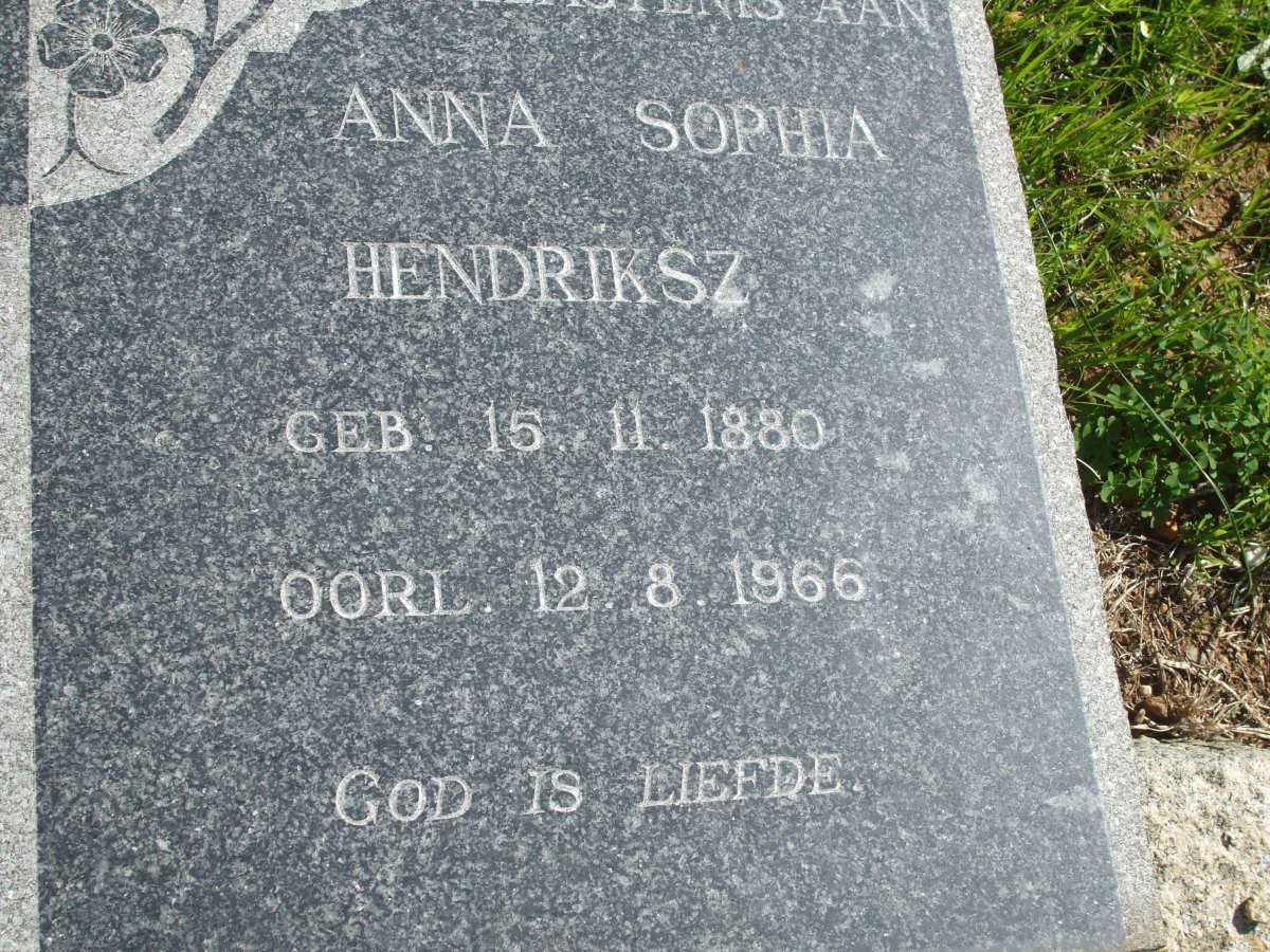 HENDRIKSZ Anna Sophia 1880-1966