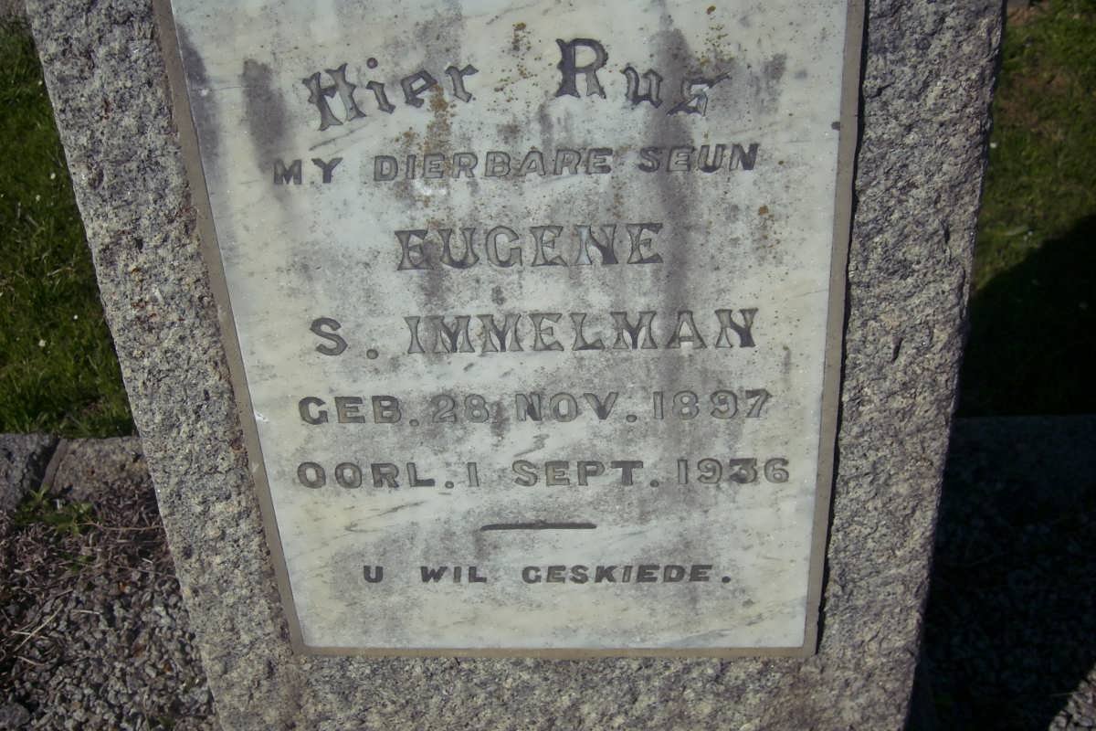 IMMELMAN Eugene 1897-1936