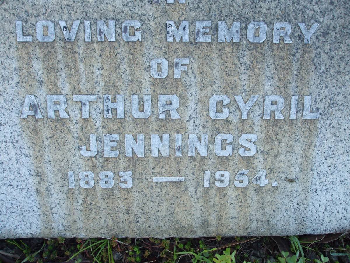 JENNINGS Arthur Cyril 1883-1954