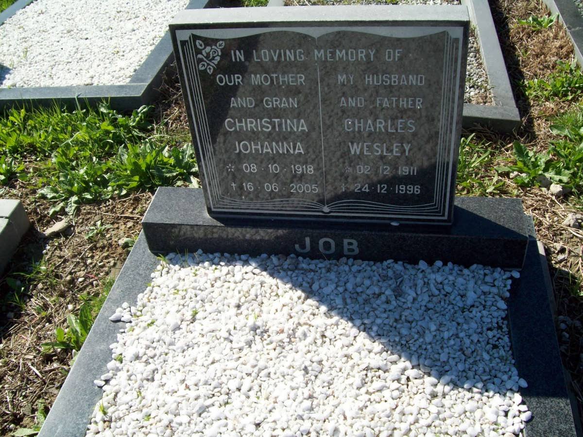 JOB Charles Wesley 1911-1996 &amp; Christina Johanna 1918-2005