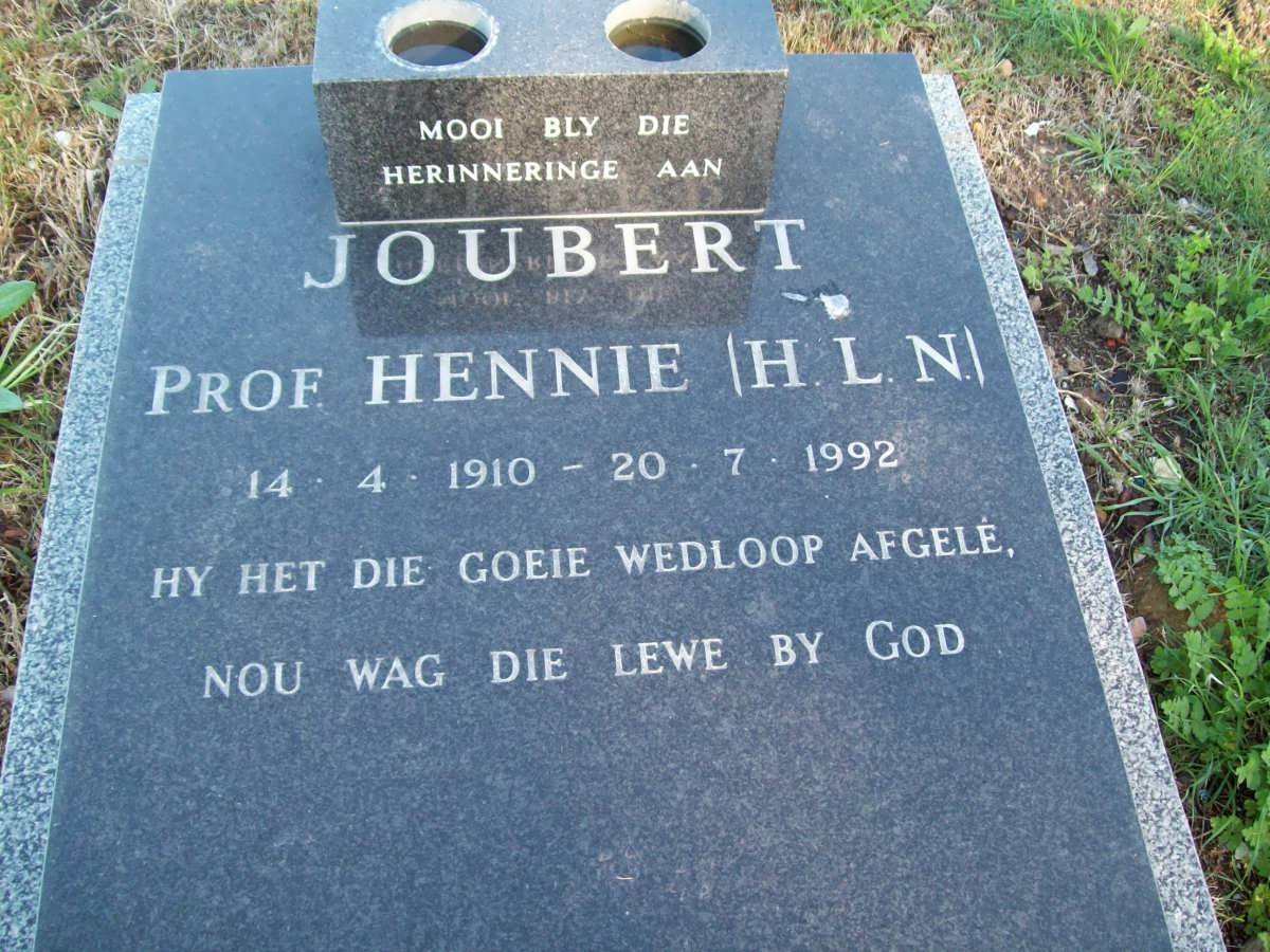 JOUBERT H.L.N. 1910-1992