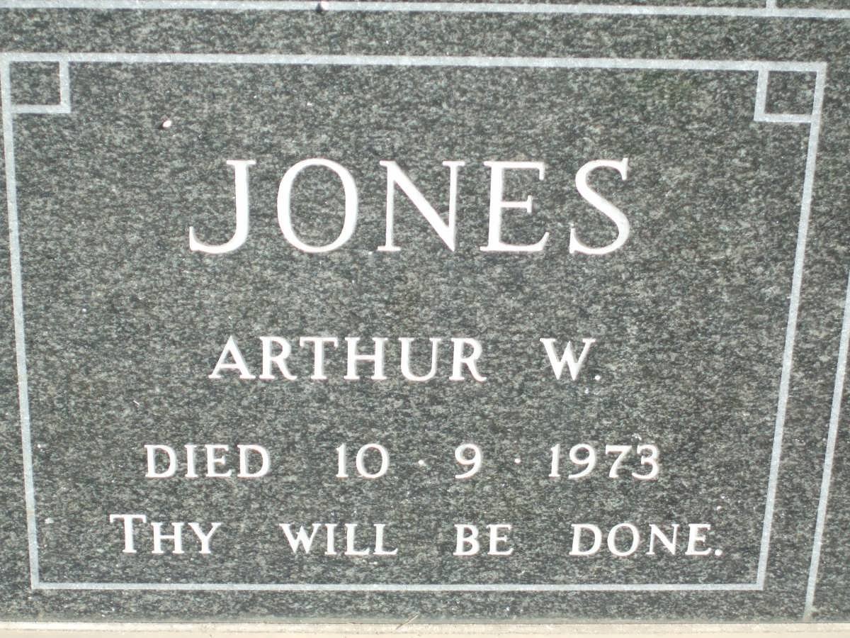 JONES Arthur W. -1973