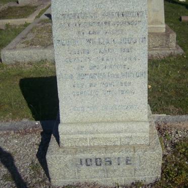 JOOSTE Robert William 1887-1944 &amp; Ella Johanna VICTOR 1889-1947