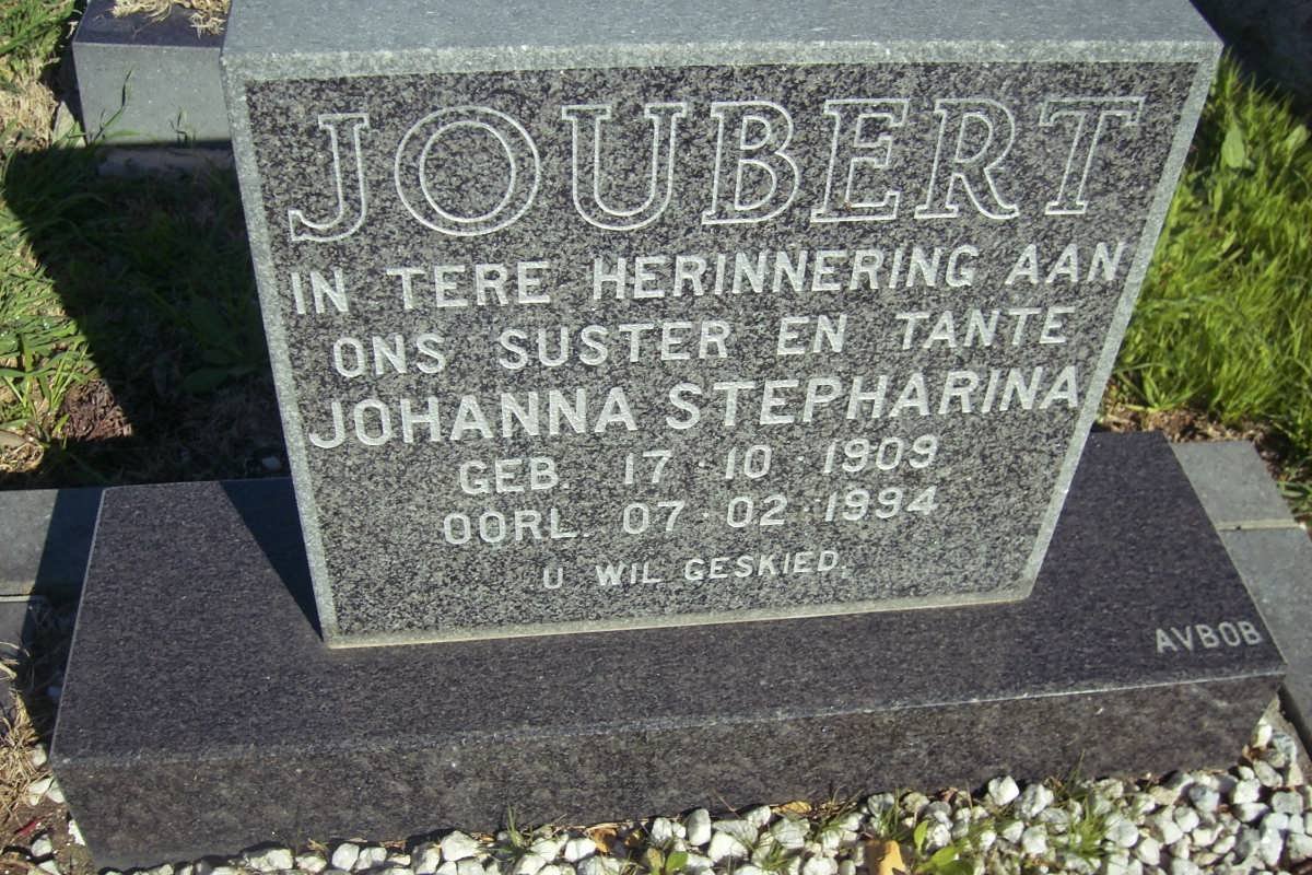 JOUBERT Johanna Stepharina 1909-1994