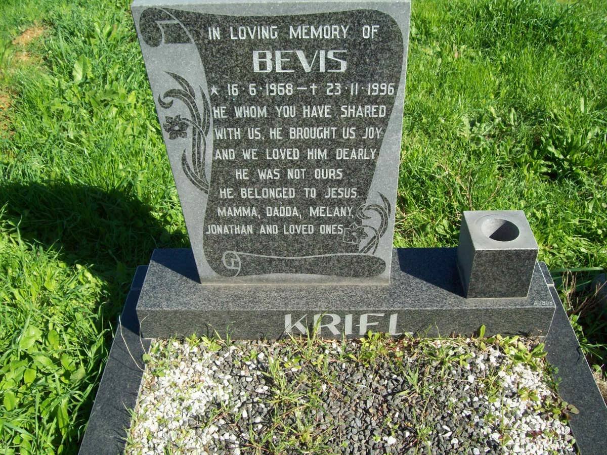 KRIEL Bevis 1968-1996