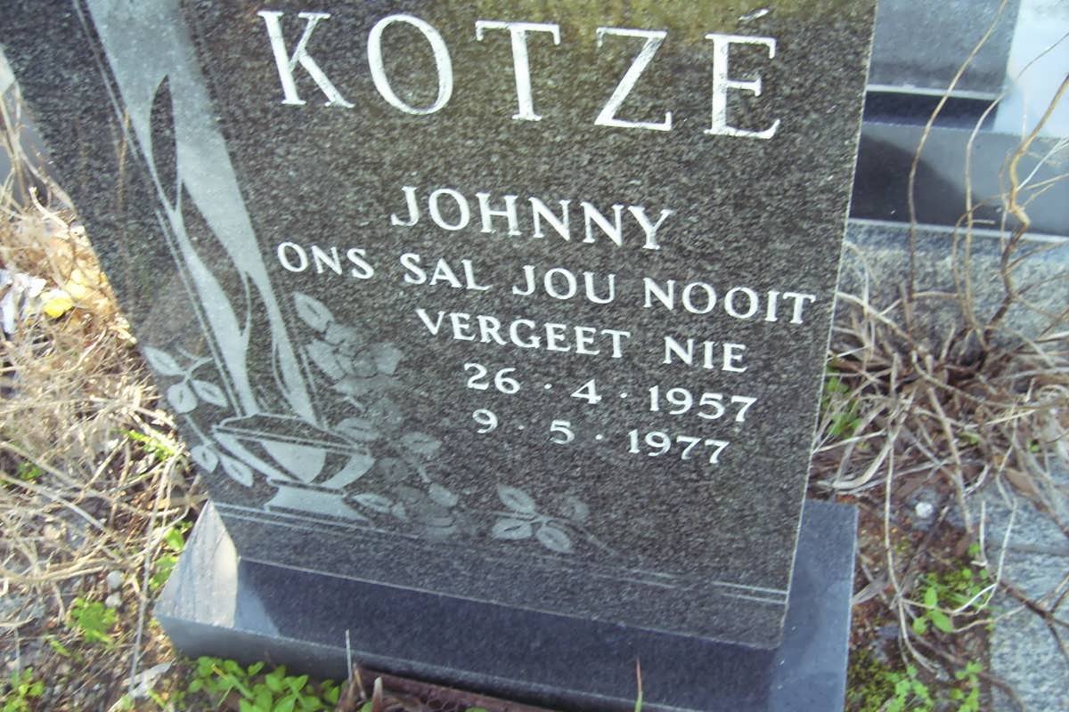 KOTZé Johnny 1957-1977