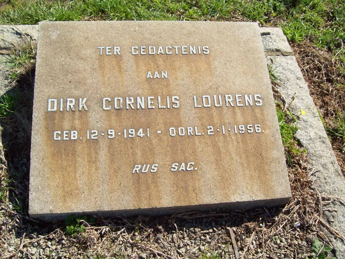 LOURENS Dirk Cornelis 1941-1956