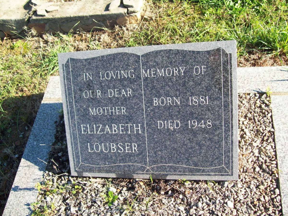 LOUBSER Elizabeth 1881-1948