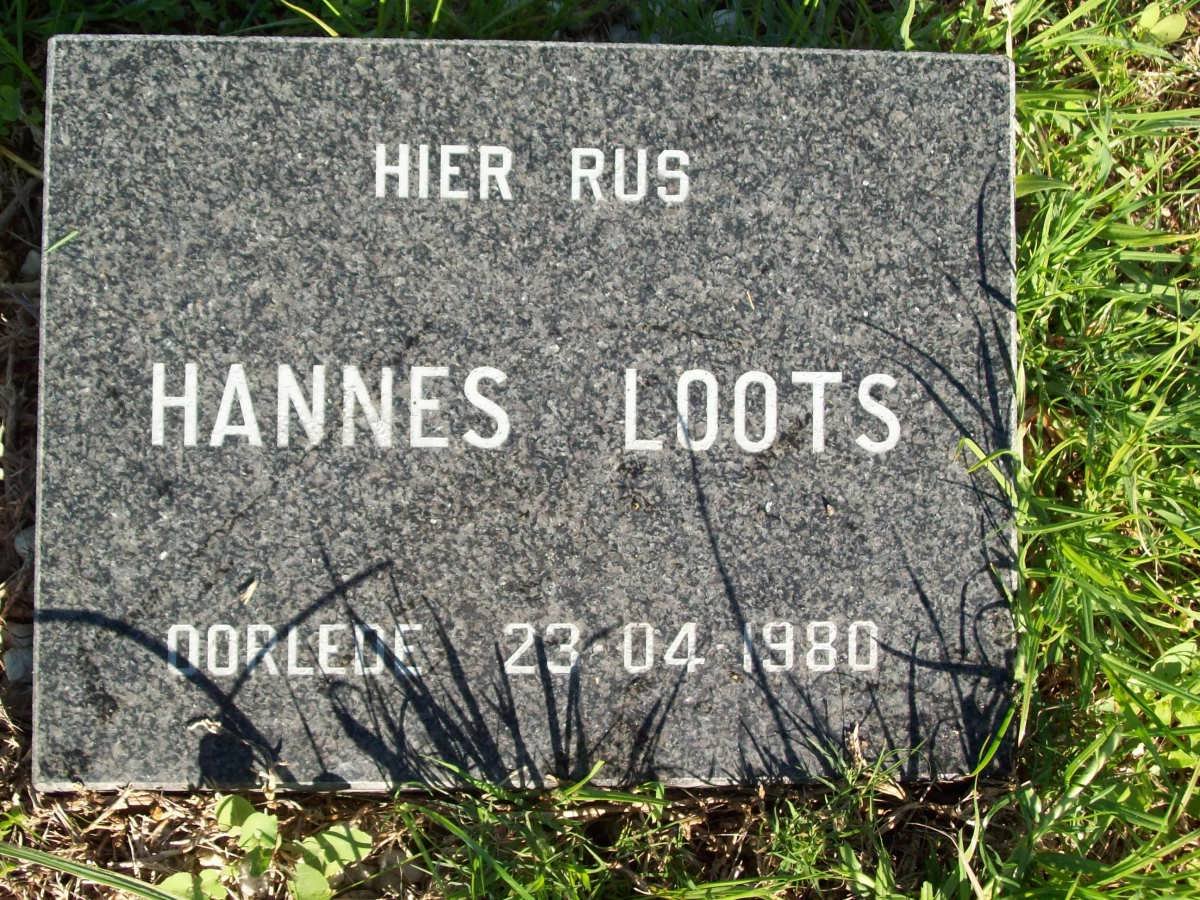 LOOTS Hannes -1980