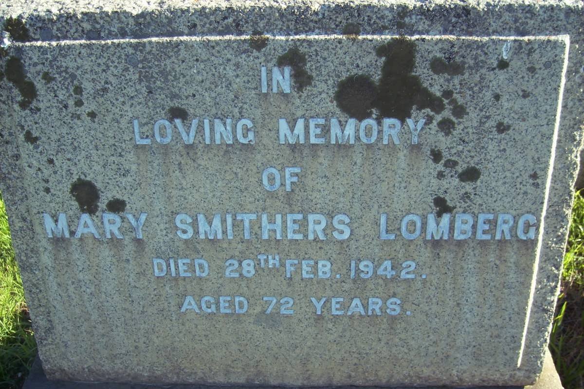 LOMBERG Mary Smithers - 1942