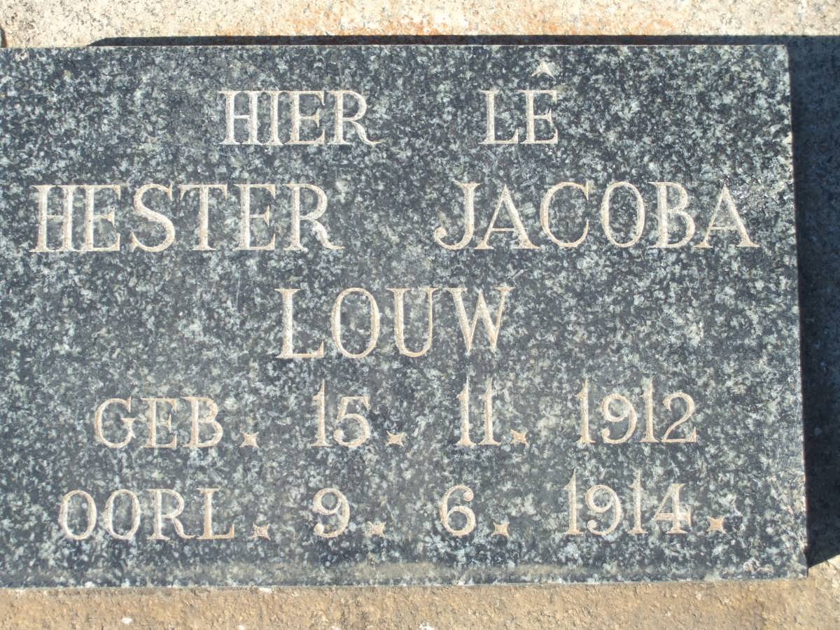 LOUW Hester Jacoba 1912-1914
