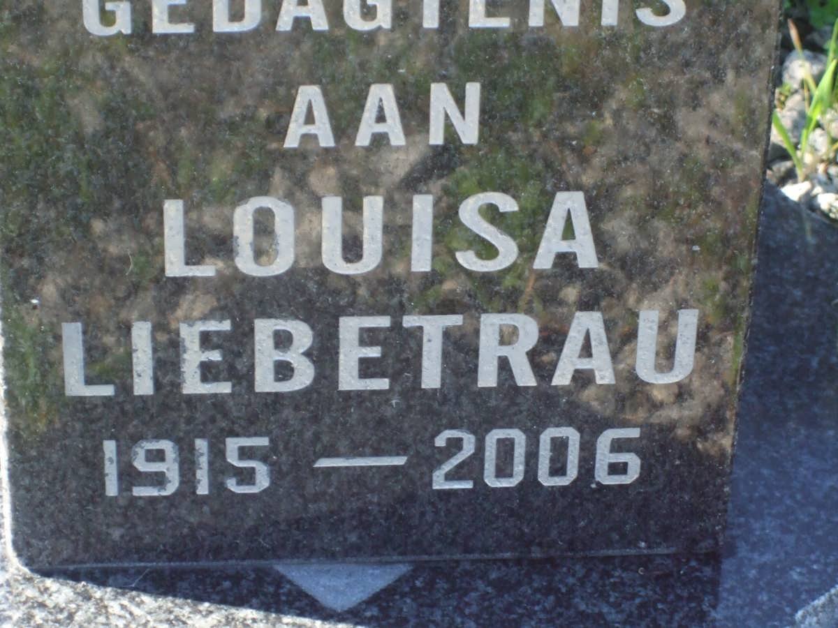 LIEBETRAU Louisa 1915-2006