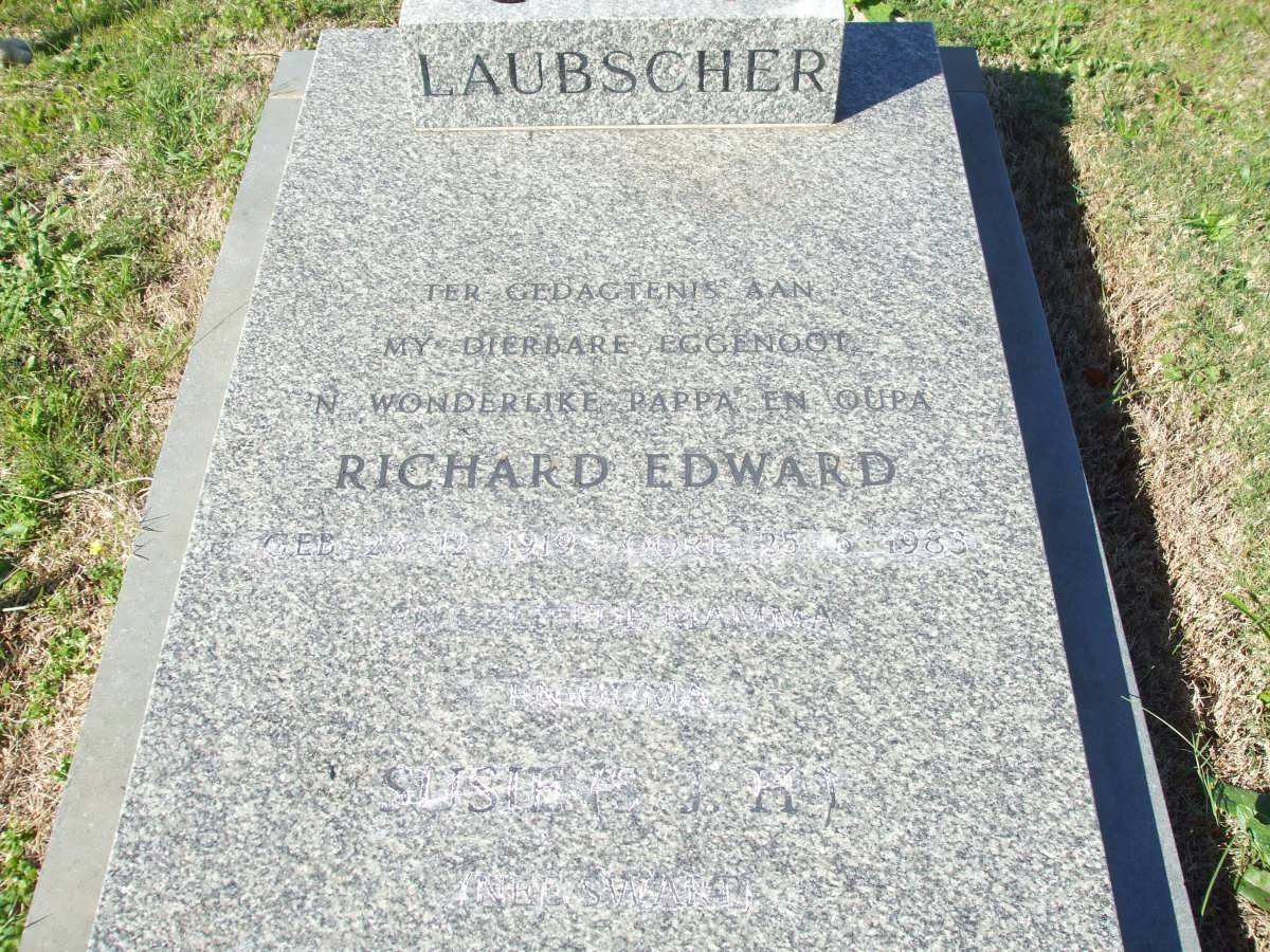 LAUBSCHER Richard Edward 1919-1983 &amp; S.J.H. SWART 1922-2004