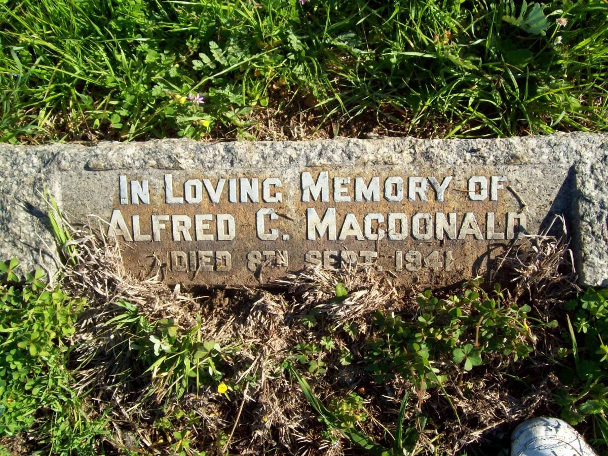 MacDONALD Alfred C. -1941