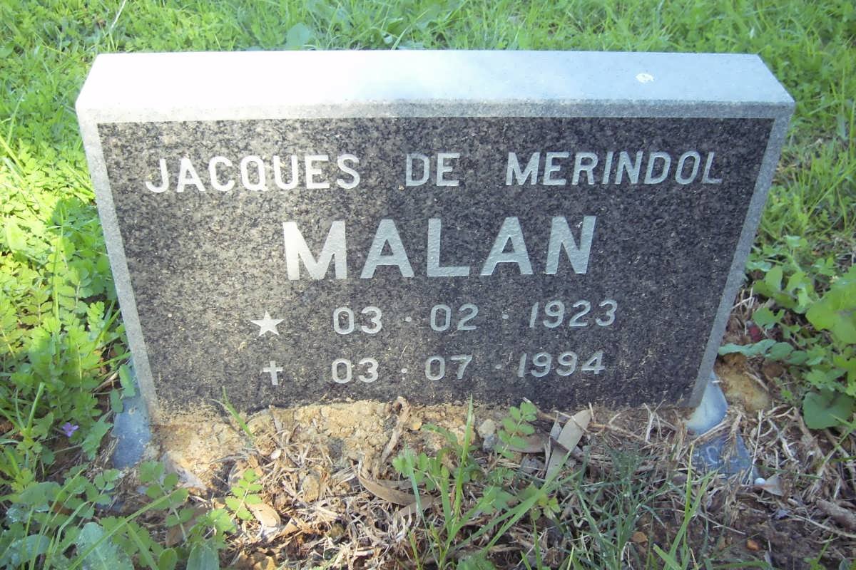MALAN Jacques de Merindol 1923-1994