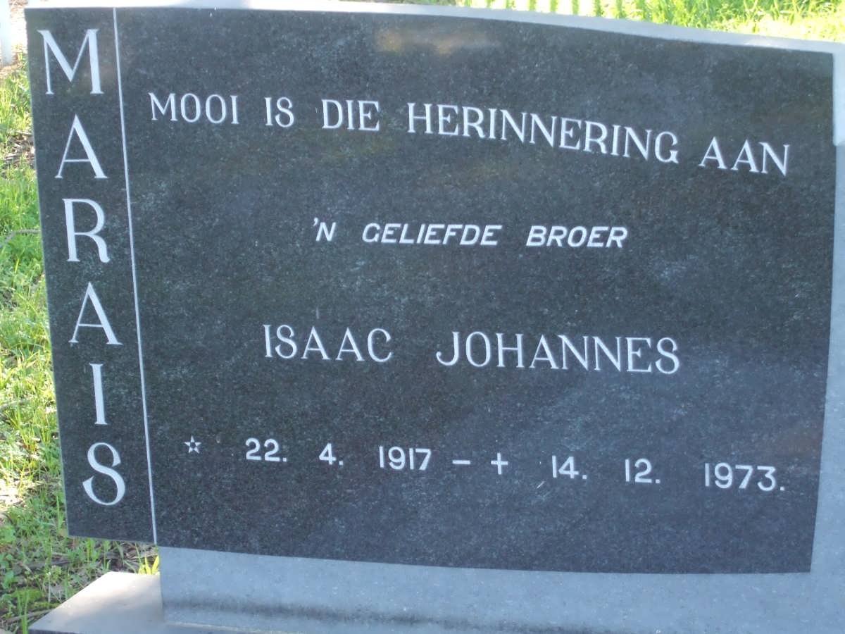MARAIS Isaac Johannes 1917-1973