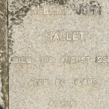 MALLET Albert John -1956