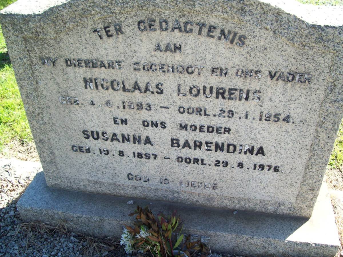MATTHEE Nicolaas Lourens 1893-1953 &amp; Susanna Barendina 1897-1976