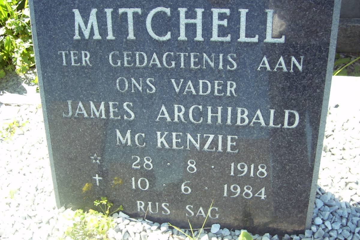 MITCHELL James Archibald Mc Kenzie 1918-1984