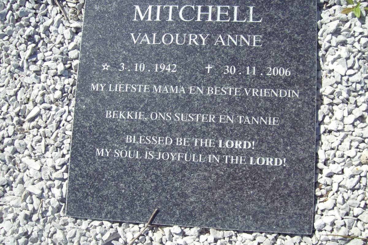 MITCHELL Valoury Anna 1942-2006