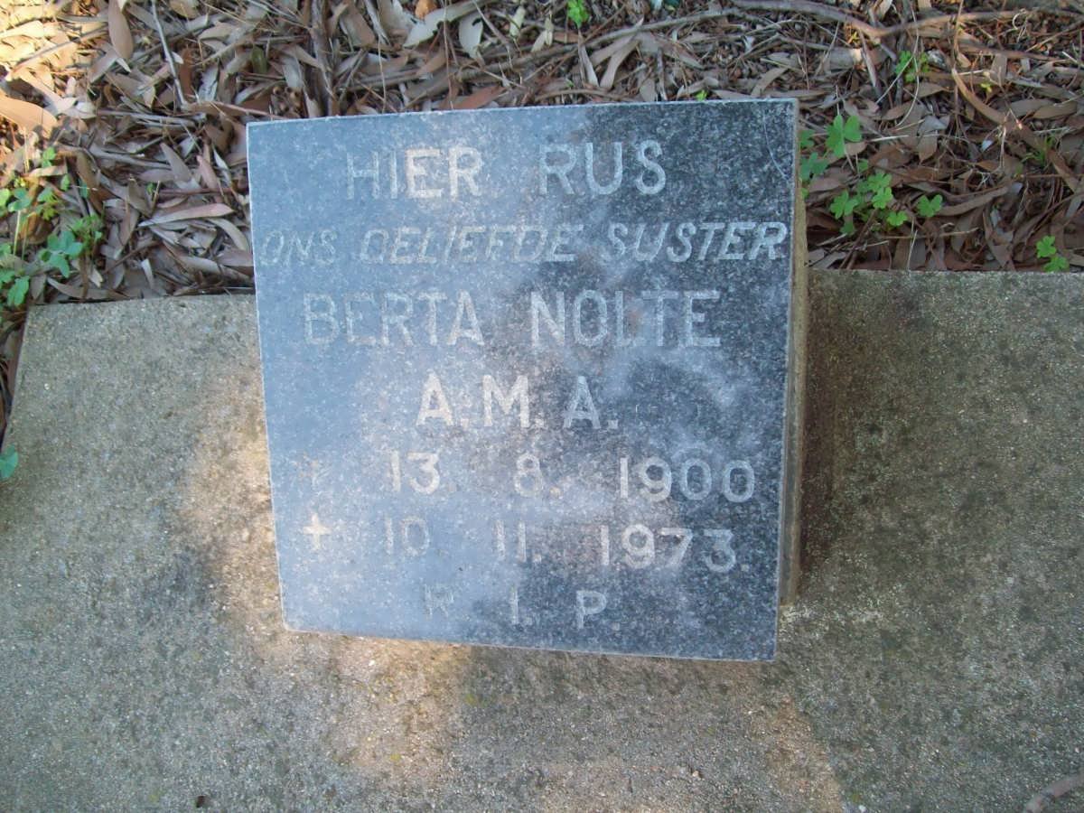 NOLTE A.M.A. 1900-1973