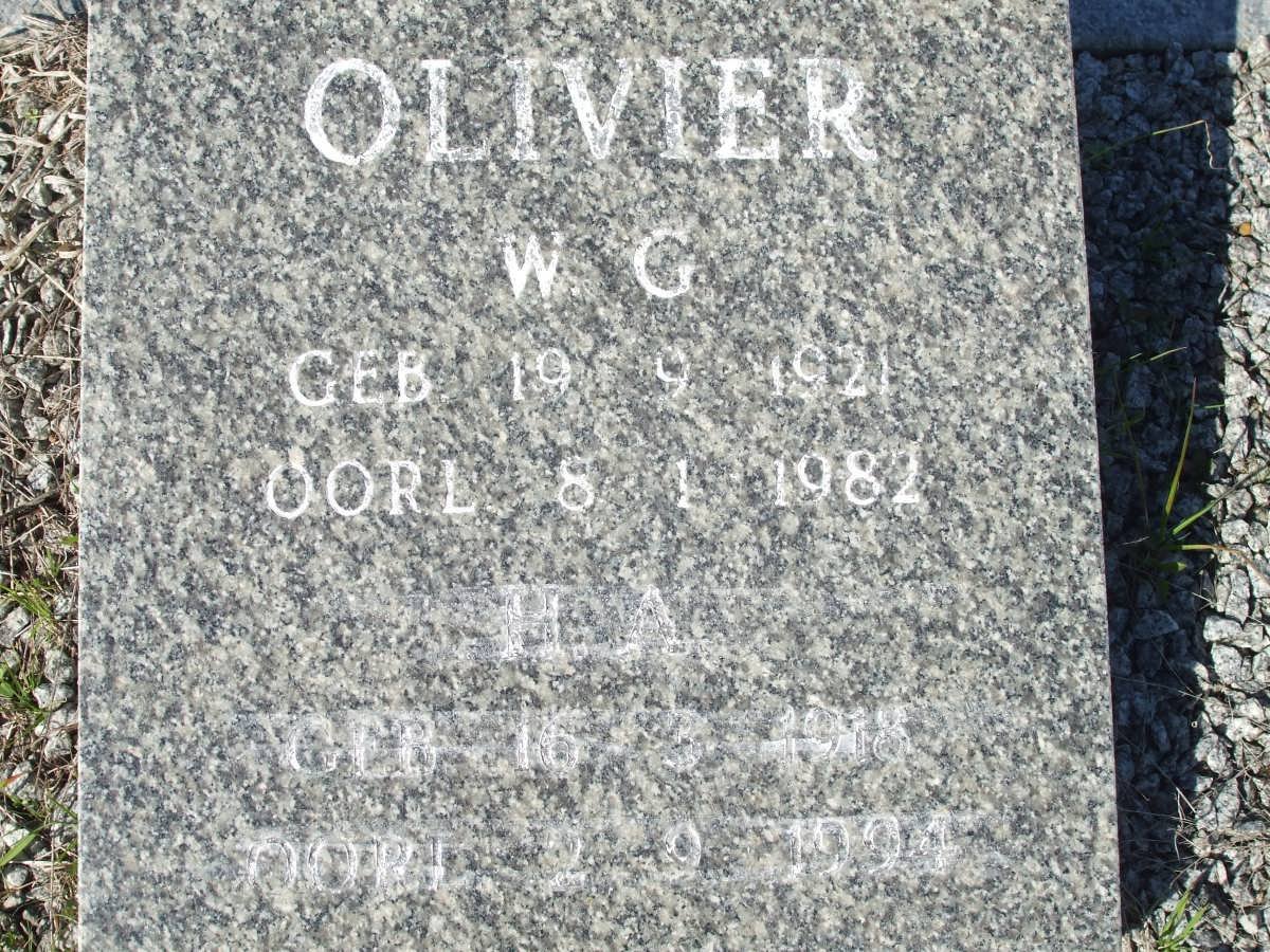 OLIVIER W.G. 1921-1982