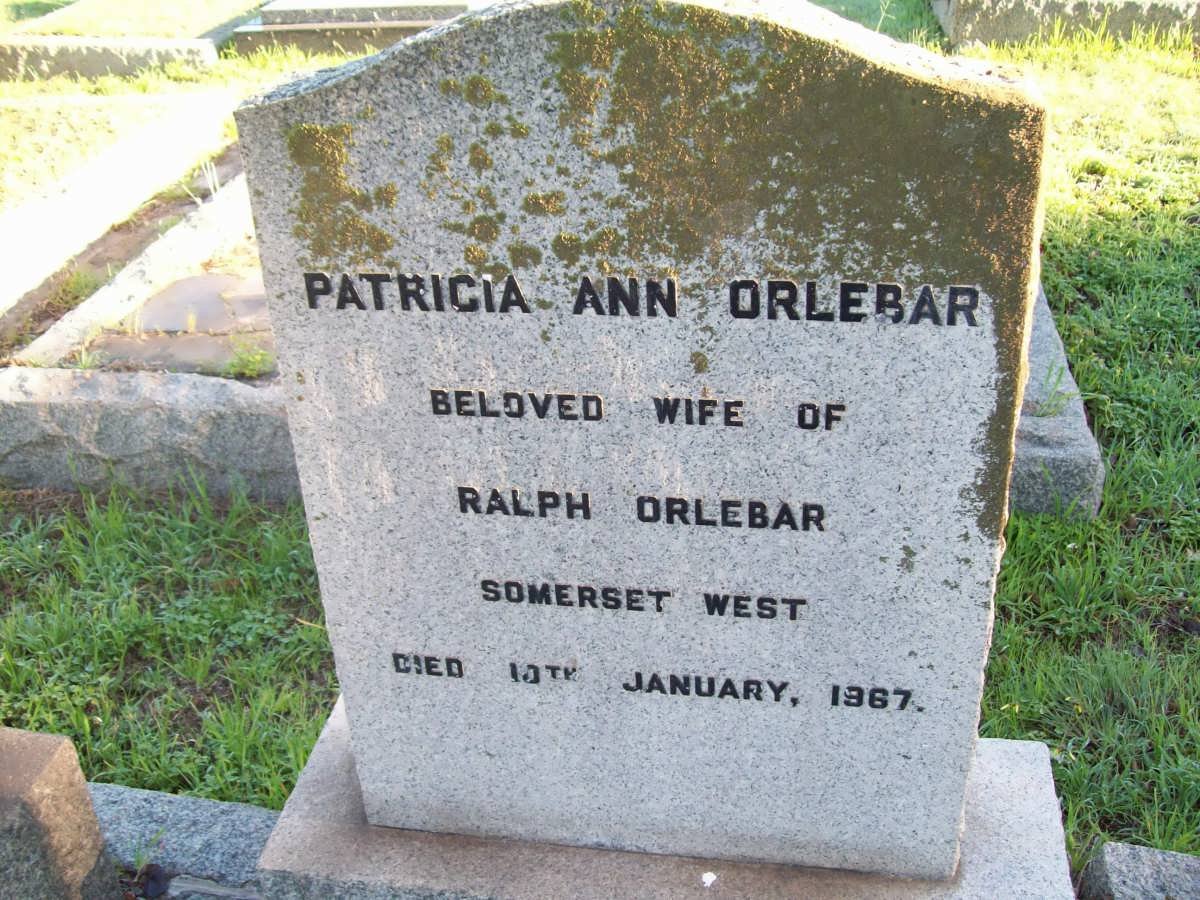 ORLEBAR Patricia Ann -1967