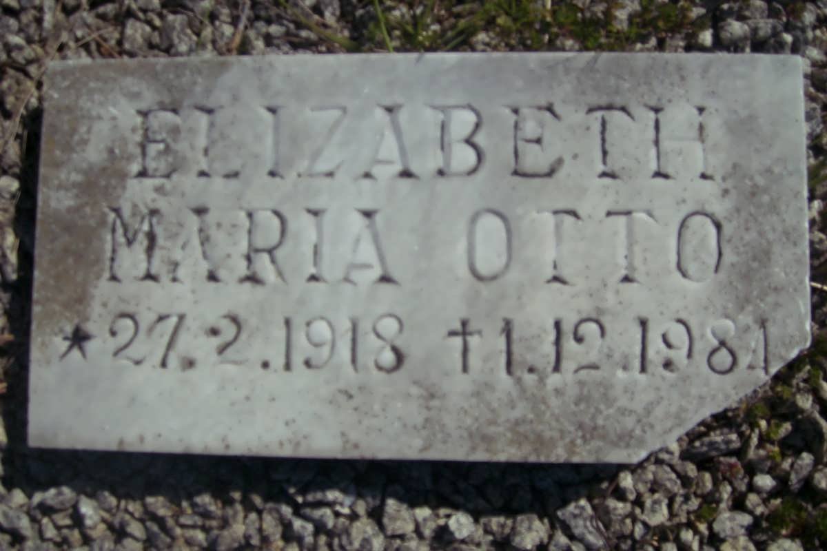 OTTO Elizabeth Maria 1918-1984
