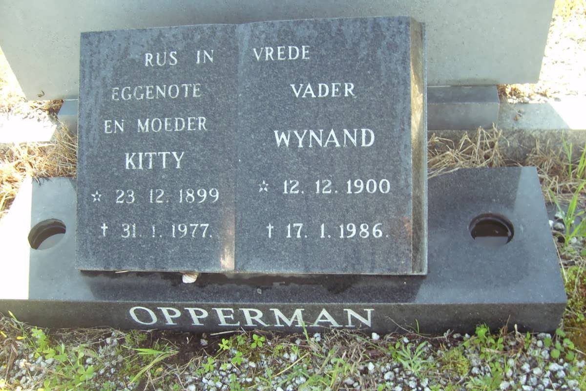 OPPERMAN Wynand 1900-1986 &amp; Kitty 1899-1977
