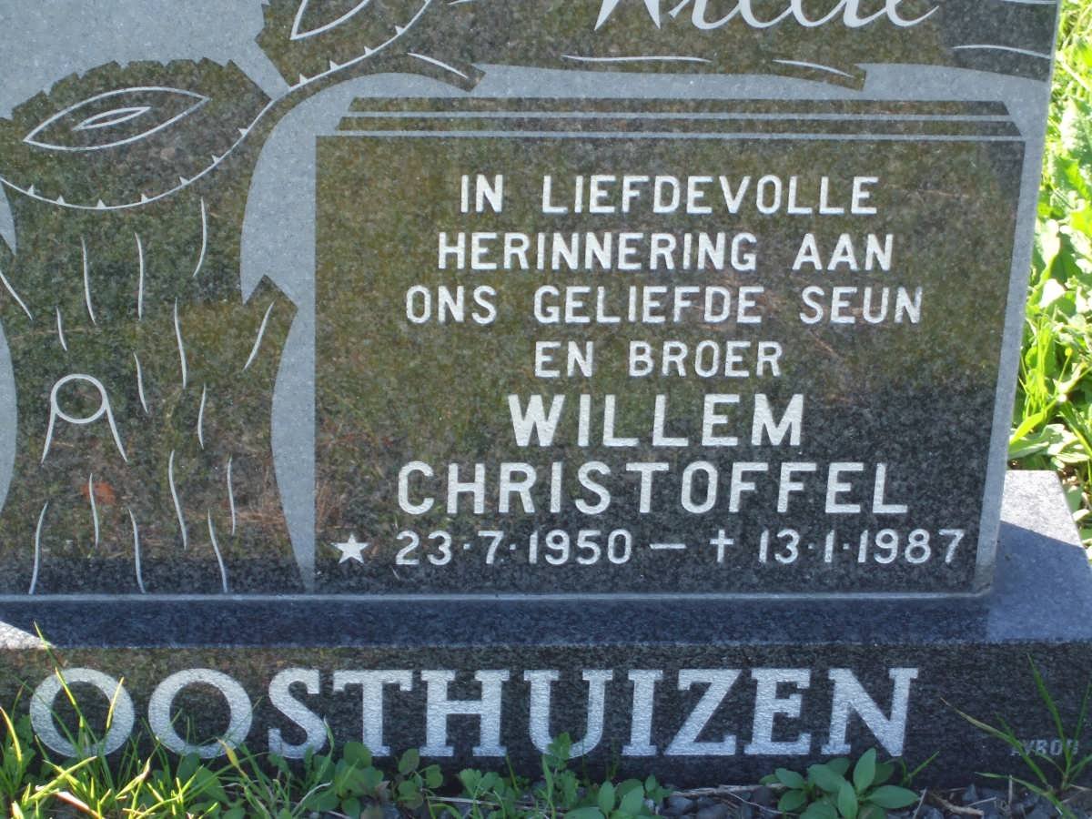 OOSTHUIZEN Willem Christoffel 1950-1987