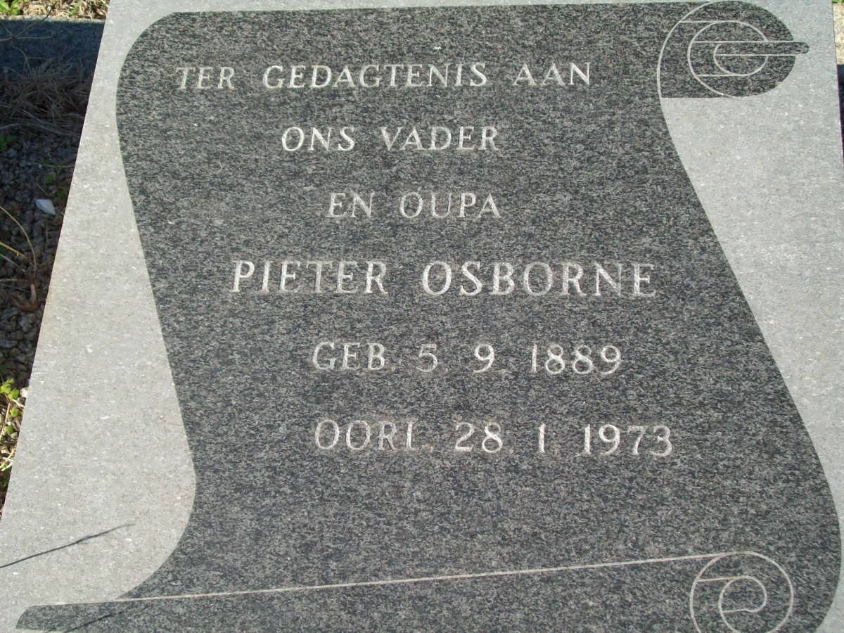 OSBORNE Pieter 1889-1973