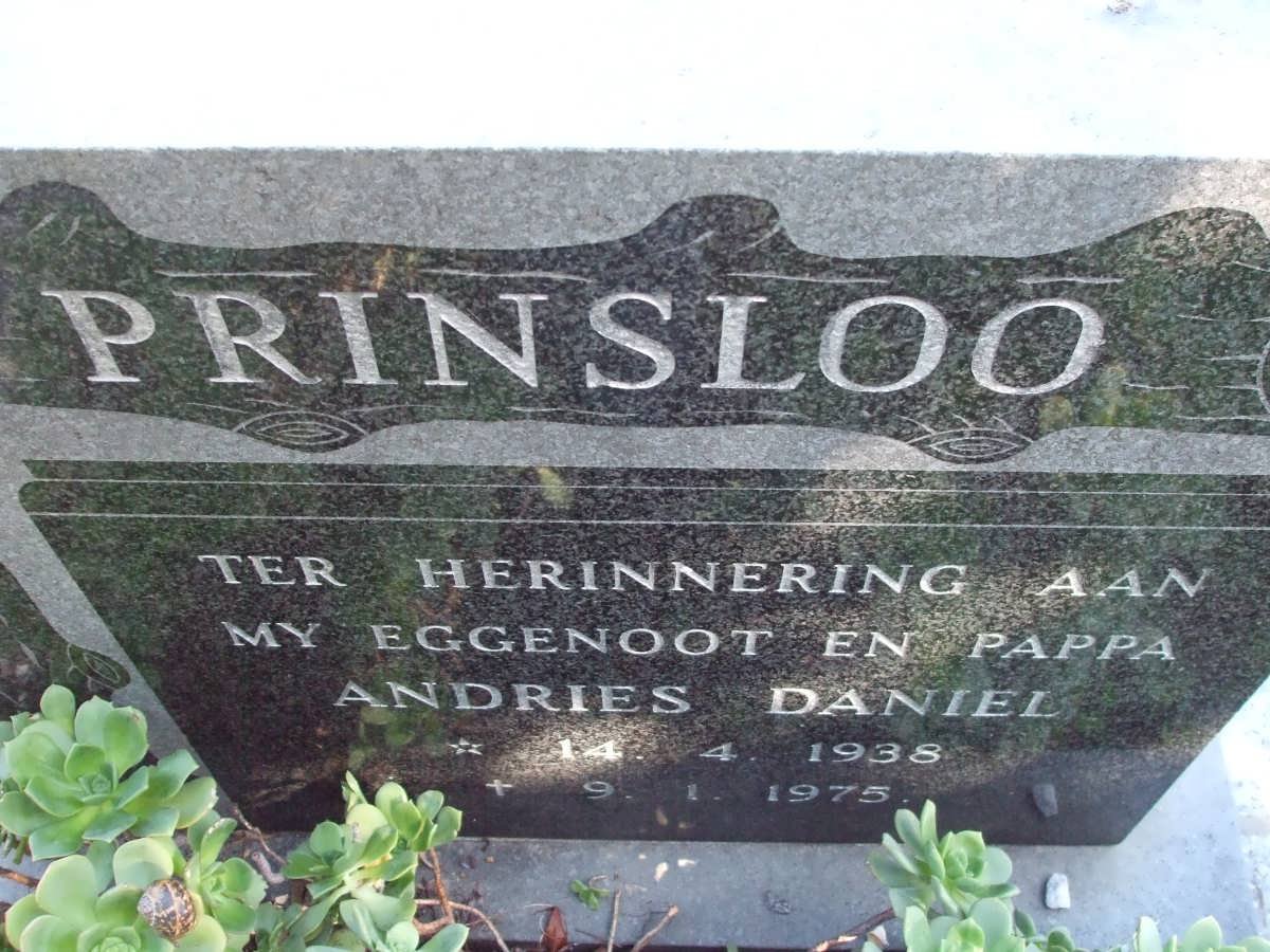 PRINSLOO Andries Daniel 1938-1975