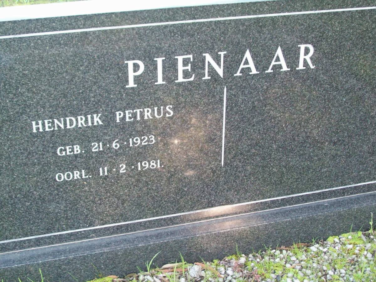 PIENAAR Hendrik Petrus 1923-1981