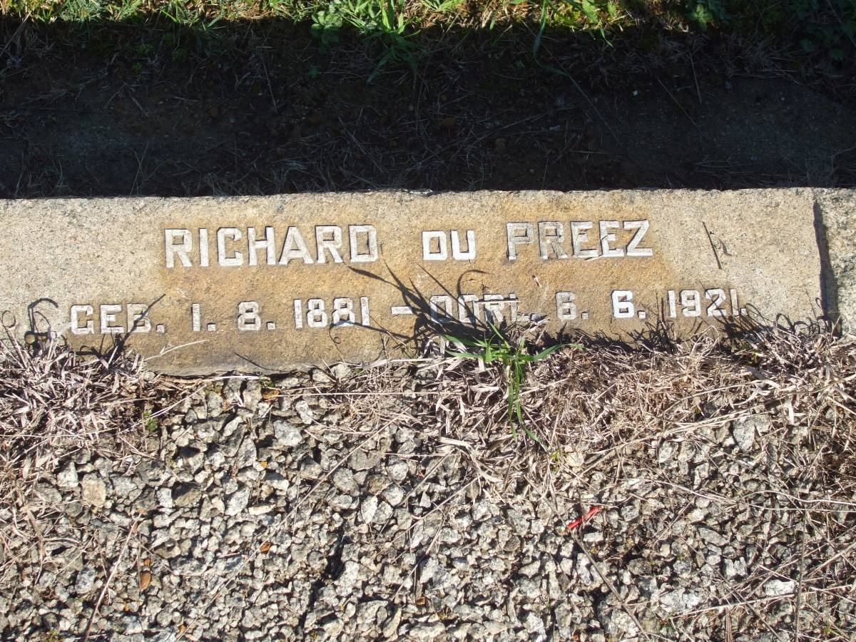 PREEZ Richard, du 1881-1921