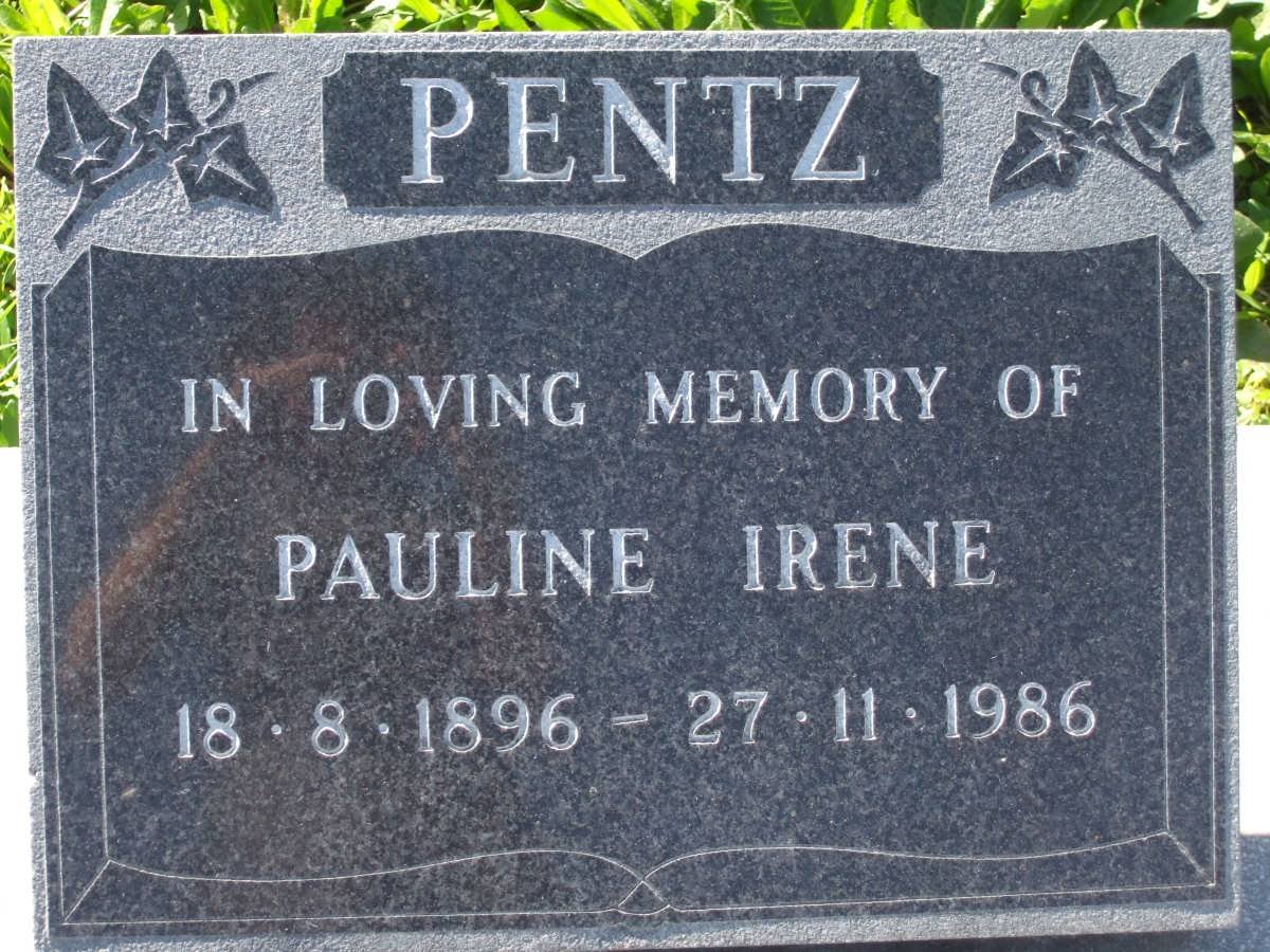PENTZ Pauline Irene 1896-1986
