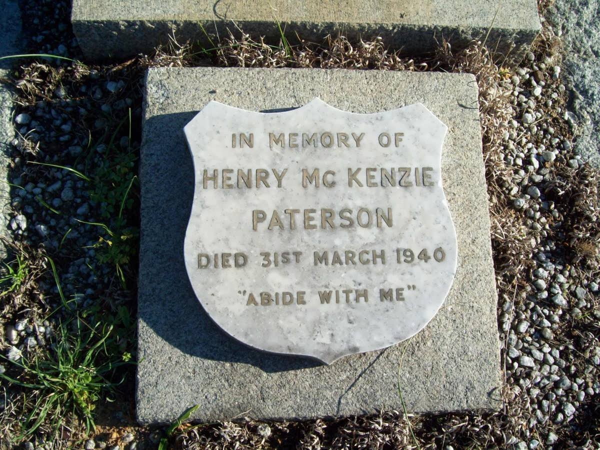 PATERSON Henry McKenzie -1940