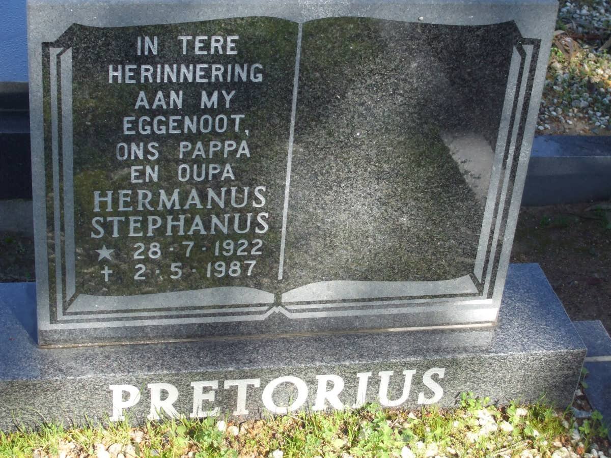 PRETORIUS Hermanus Stephanus 1922-1987