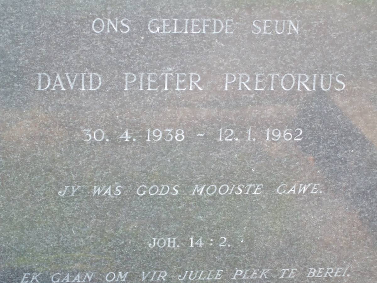 PRETORIUS David Pieter 1938-1962