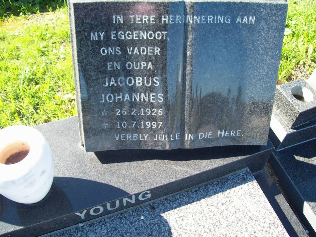 YOUNG Jacobus Johannes 1926-1997